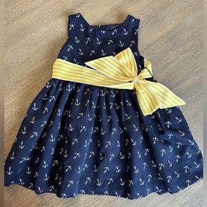 Like new! Ralph Lauren Anchor navy dress- 9 months